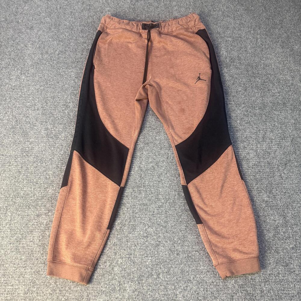 Nike Jordan Jogger Pants Mens Large Slim Fit Dri Fit Zip Pockets DQ7320-231